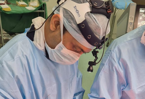 Dr. Soumen Roy at an Operating Room in Apollo Hospital