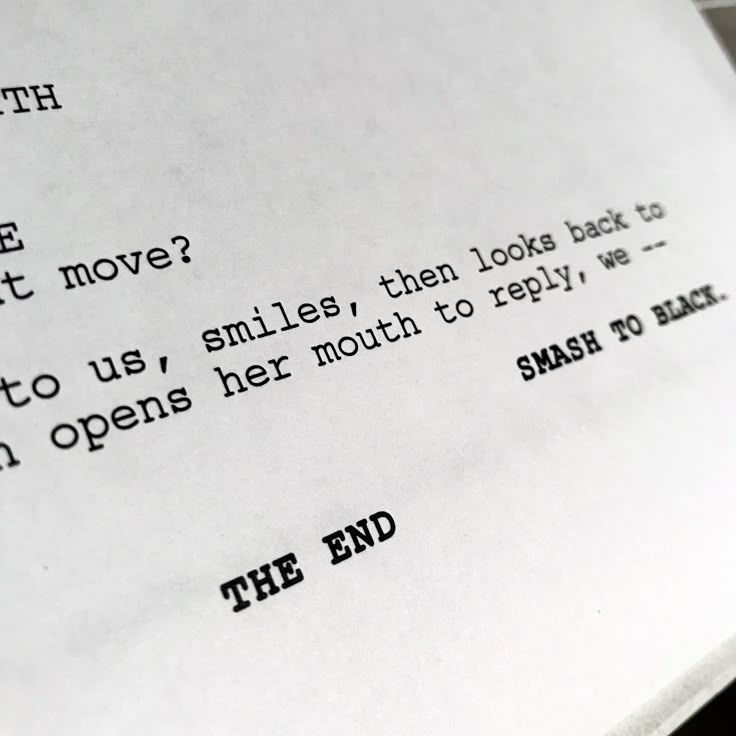 The Final Cut: Script Unveiled