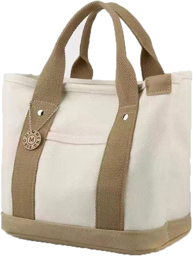 サムネイル： トートバッグ レディース，帆布 ポケット多い 大容量 仕切り 人気 小さめ シンプル 布 キャンバス 鞄 通勤