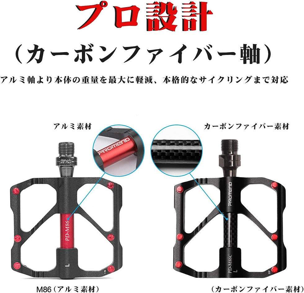 サムネイル： 自転車ペダル 超軽量,左右セット 耐久性 競技用