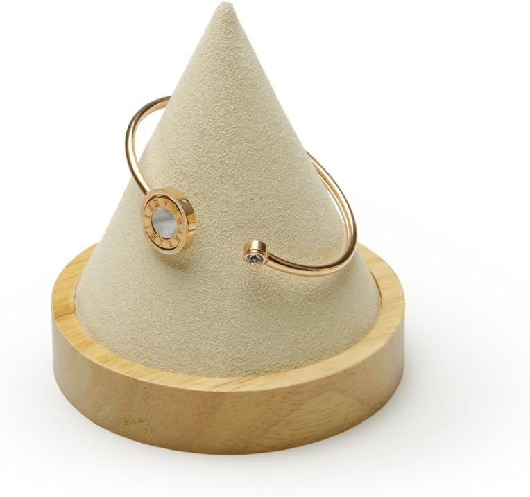 サムネイル： バングルスタンド高級木製,ディスプレイ用 円錐形