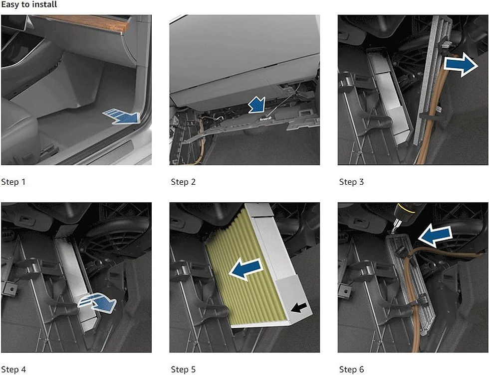 サムネイル： キャビンフィルター キャビンエアフィルターセット 2個パック，フィルタークリーナーアクセサリー テスラモデル3 モデルY 2019-2021用