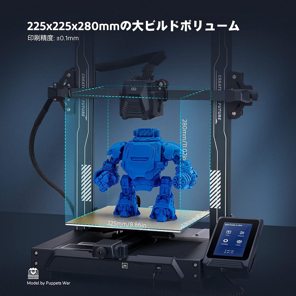サムネイル： 3Dプリンター 自動ベッドレベリング，取り外し可能な静電容量式スクリーン
