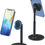 サムネイル： 卓上スマホスタンド，自由回転可能 横置き 縦置き，携帯ホルダー マ グネットシール付き 高度調整可能