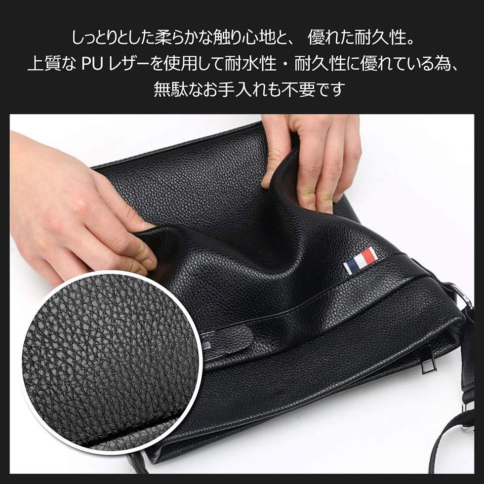 サムネイル： ショルダーバッグ メンズ 縦型 小さめ，9.7インチipad収納可 革 通勤 通学 斜めがけバッグ