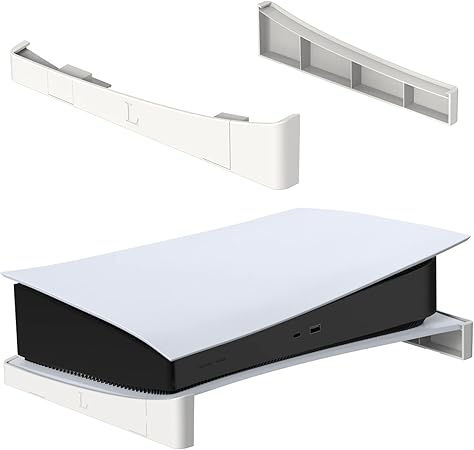 サムネイル： PS5本体 横置きスタンド 地震対策/落下防止/冷却改善/滑り止め 取り付け簡単 PS5の通常版とデジタル版両対応