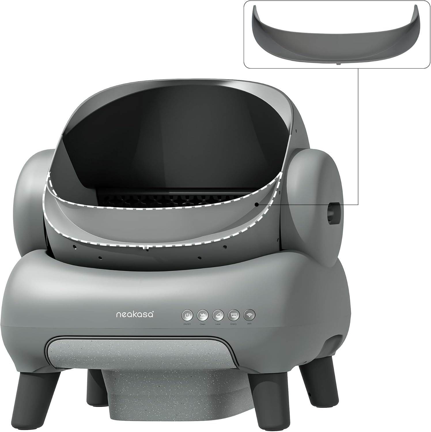 自動猫トイレ専用仕切り板 猫砂・粉塵の持ち出し軽減 取付簡単・掃除軽減