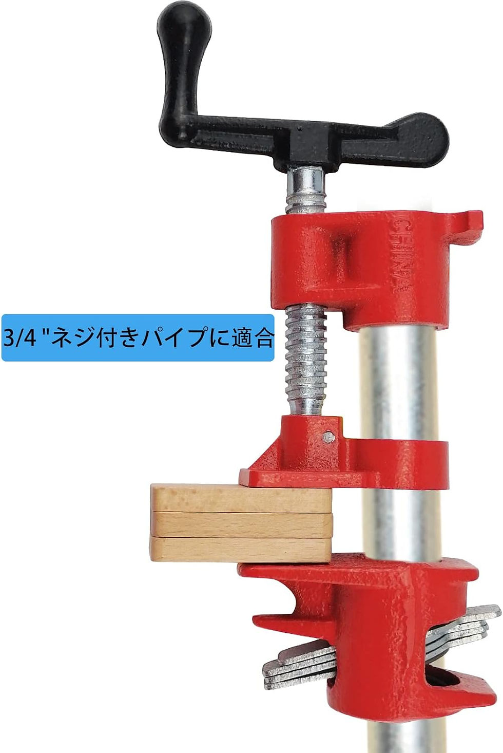 サムネイル： 木工パイプクランプ50mm(3/4") ，クリップ 木工用具 接着管クランプ 2個セット