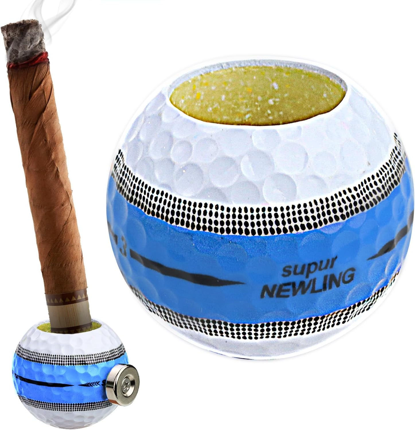 ブルーシガーブラケット ゴルフカーシガーフレーム，ゴルフコースシガーアクセサリー