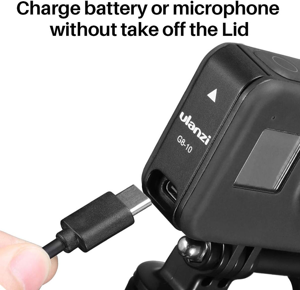 サムネイル： バッテリーカバー GoPro Hero 8用 Type-c充電口 電池蓋代替品 軽量 プラスチック素材