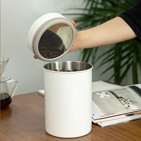 真空保存容器 真空キャニスター コーヒー豆 保存容器 自動空気抜き+スマート管理 梅雨対策 湿気を防ぐ 密閉 フードストッカー 真空 コーヒー粉キャニスター 鮮