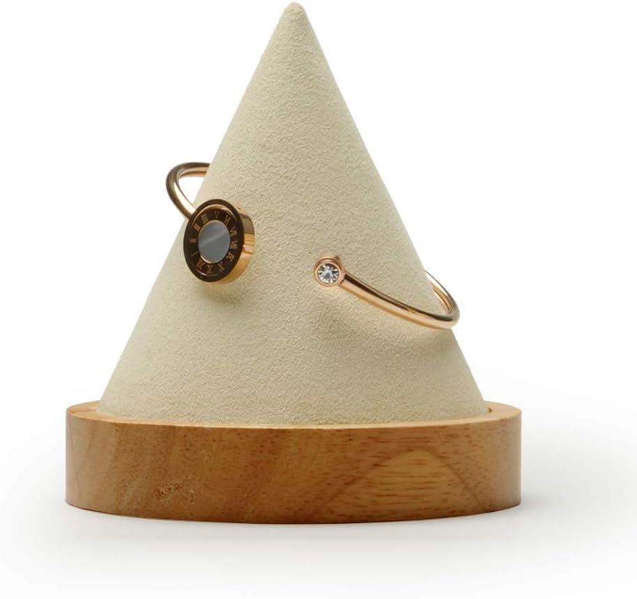 サムネイル： バングルスタンド高級木製,ディスプレイ用 円錐形