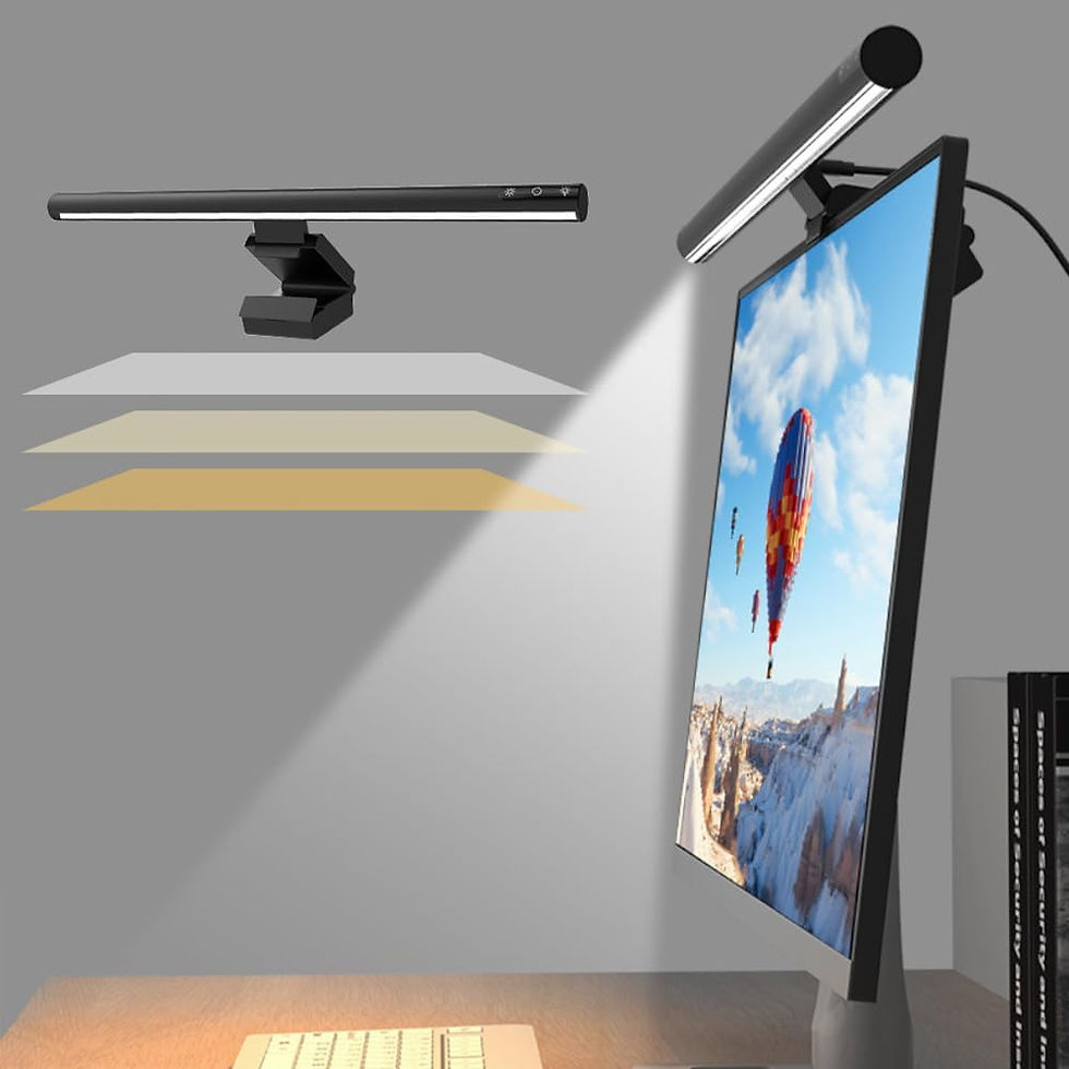 モニターライト USB充電式 50cmモニター掛け式ライト,3種類色温度 無段階調光 目に優しい PC作業 深夜残業