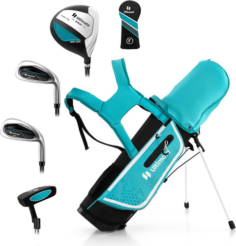 ジュニア ゴルフクラブセット スタンド式 キッズゴルフクラブセット，右利き用 4/6ゴルフクラブ ゴルフスタンド