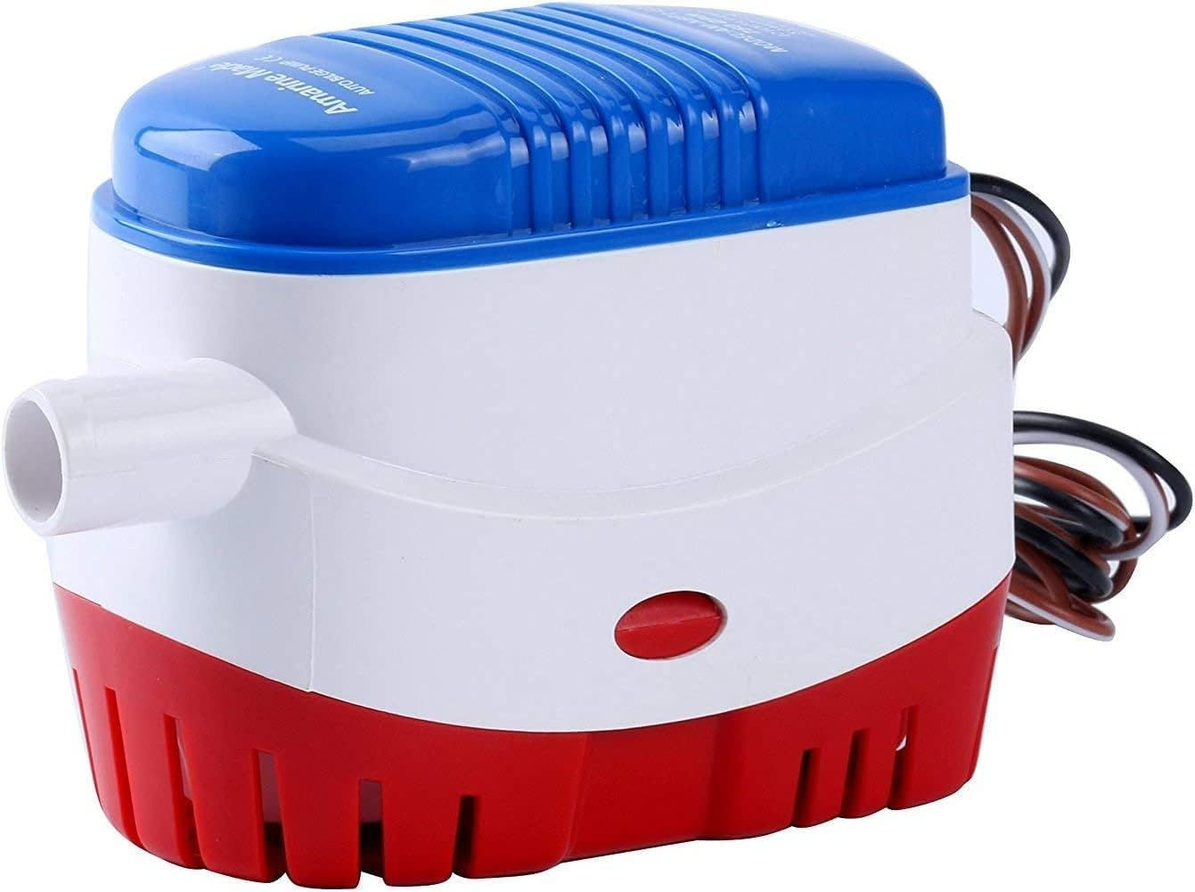 オートビルジポンプ DC 12V 750GPH 小型水中ポンプ 内臓フロートスイッチ 自動排水