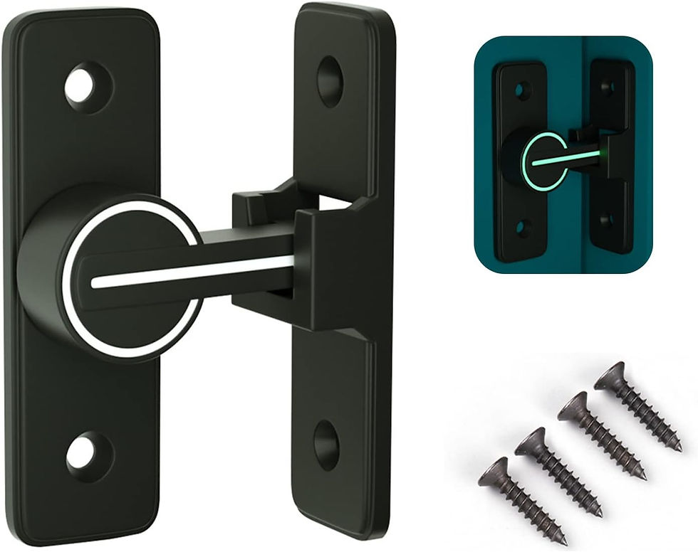 ドアロック 90度 直角 蛍光,回転式 金具 窓 玄関用