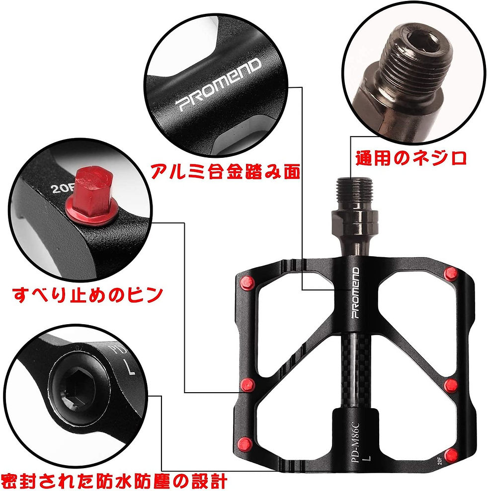 サムネイル： 自転車ペダル 超軽量,左右セット 耐久性 競技用