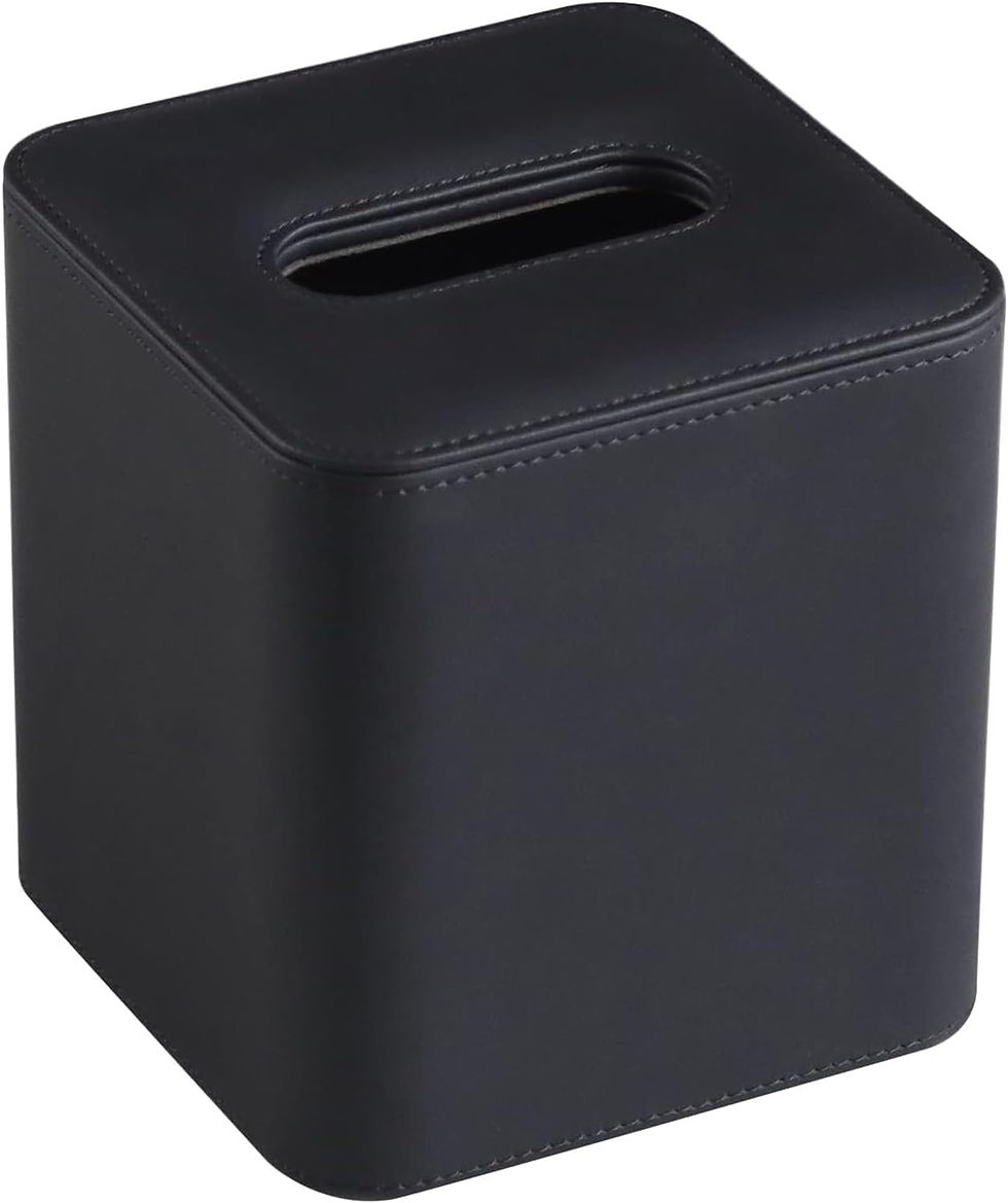コンパクト ティッシュケース,正方形 レザー製