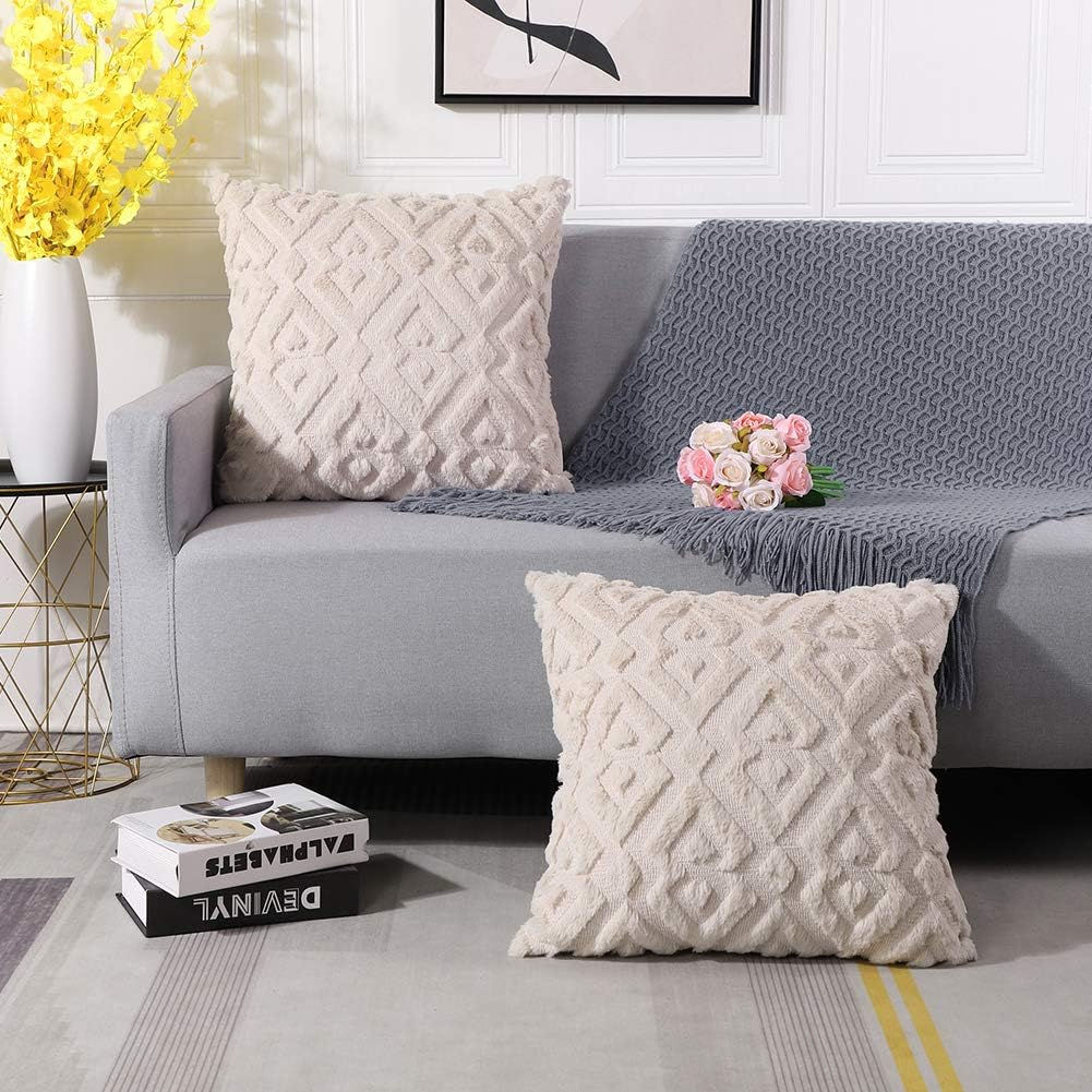 クッションカバー 60x60cm 北欧 2枚セット