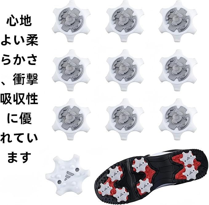 ゴルフシューズ スパイク 10本入 スパイク ゴルフシューズ ゴルフスパイク ゴルフスパイク鋲 ゴルフクラブ固定 滑り止め 簡単脱着
