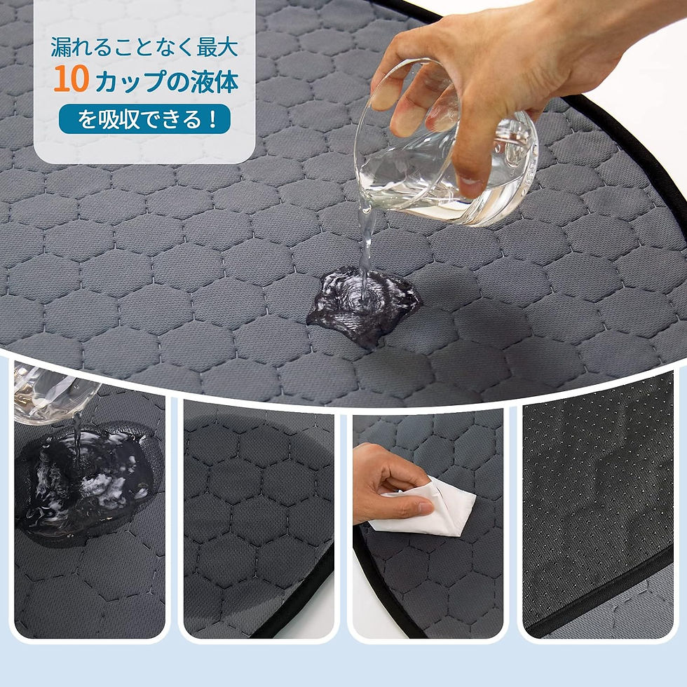 サムネイル： ペットシーツ 洗える 下敷き，滑り止め 防水 速乾 消臭 繰り返し使用可能