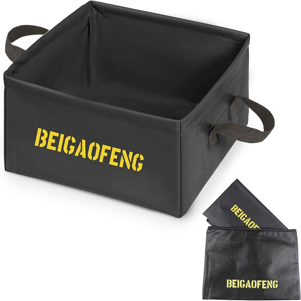 折りたたみバケツ キャンプ 四角 自立式 13L 大容量 耐熱温度-20℃〜80℃,軽量 説明書付 収納ポーチ付き