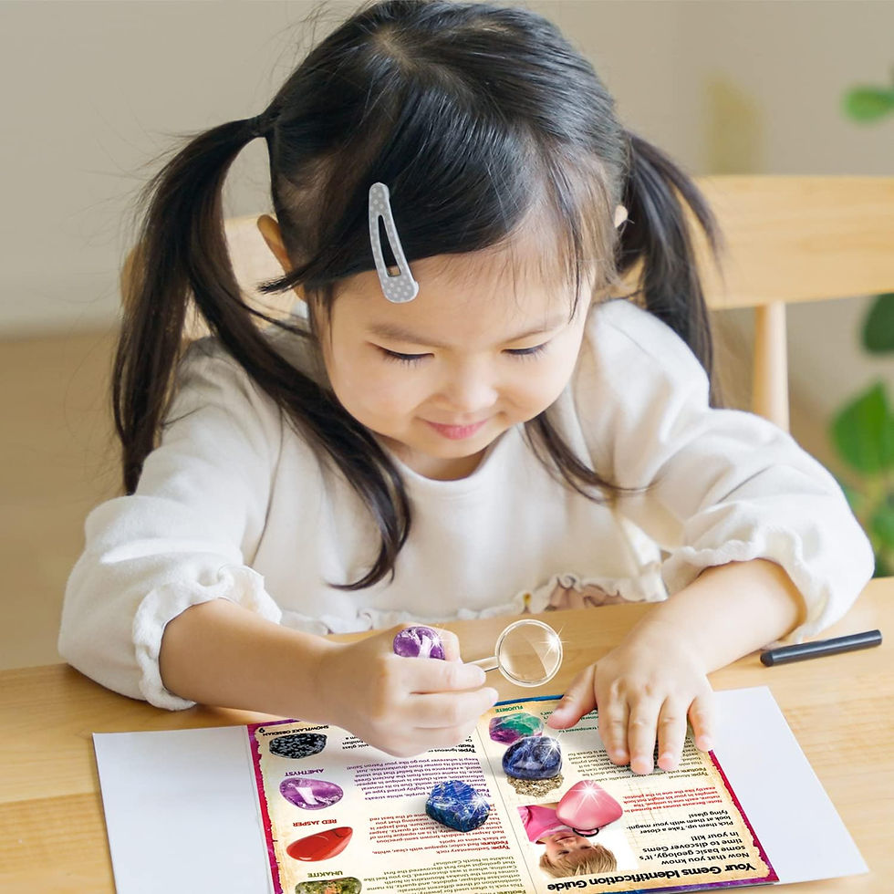 サムネイル： 宝石発掘キット おもちゃ 水晶発見 クリスマス プレゼント クリスタル 採掘 鉱石標本 アメジスト 18個セット