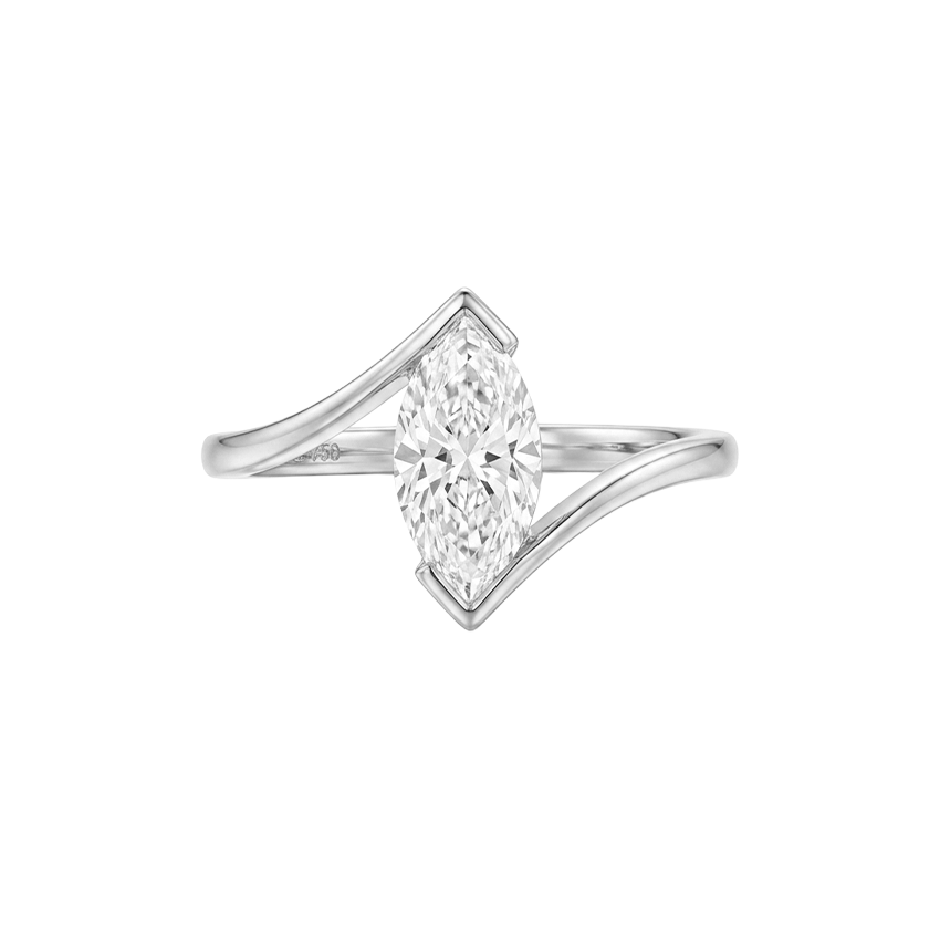 Thumbnail: Marquise Solitaire Bypass Ring