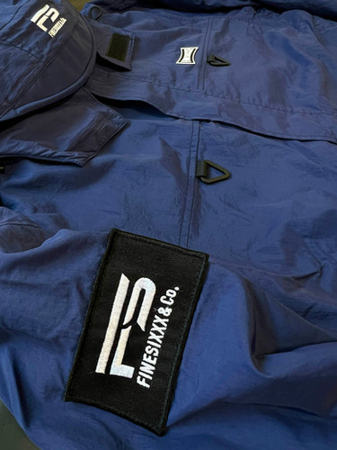 REVERSIBLE FIELD JACKET - NAVY×TURQUOISE | FINESIXXX