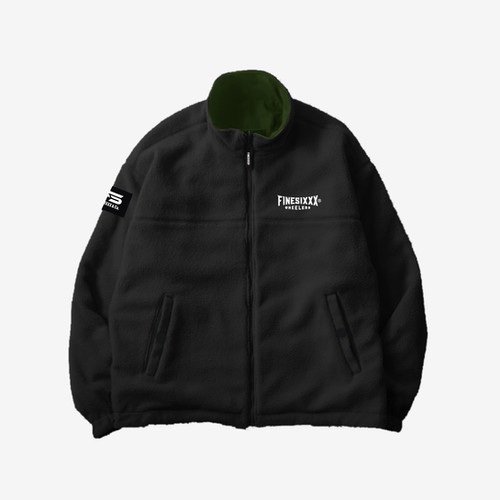 REVERSIBLE FIELD JACKET - OLIVE DRAB×BLACK | FINESIXXX