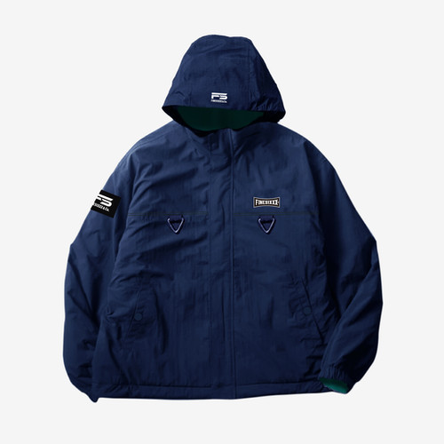 REVERSIBLE FIELD JACKET - NAVY×TURQUOISE | FINESIXXX