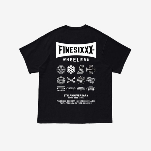 6TH ANNIVERSARY TEE - BLACK | FINESIXXX