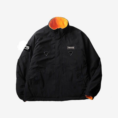 REVERSIBLE FIELD JACKET - BLK×ORG | FINESIXXX