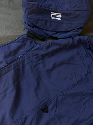 REVERSIBLE FIELD JACKET - NAVY×TURQUOISE | FINESIXXX