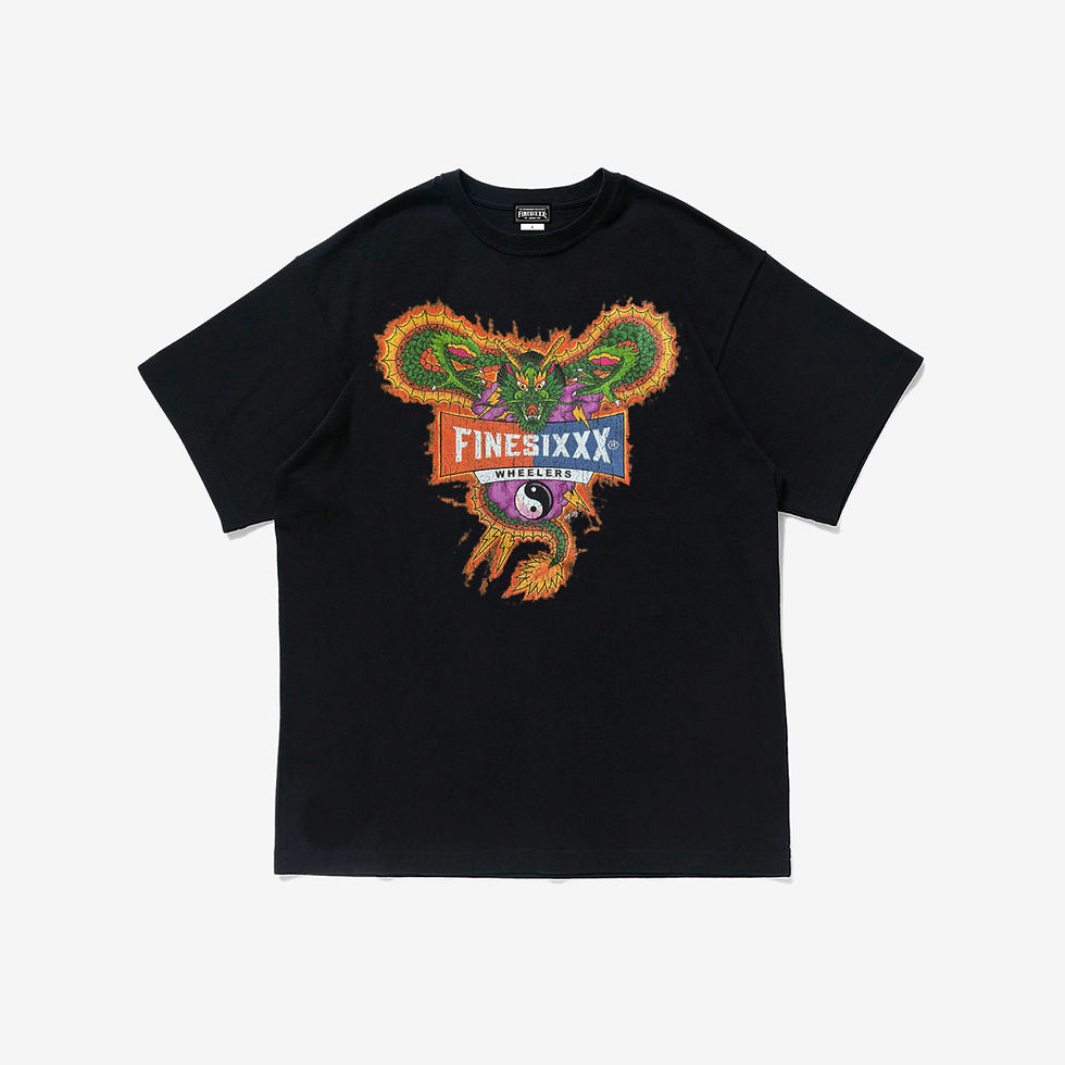 サムネイル： VINTAGE DRAGON TEE - BLACK