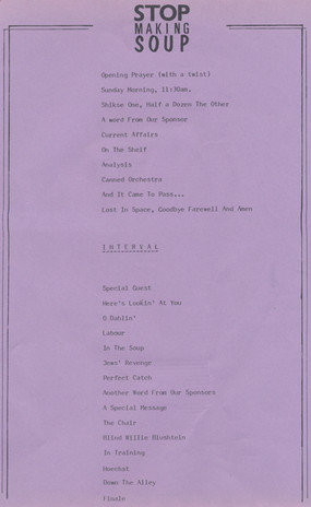 Stop Making Soup 1986