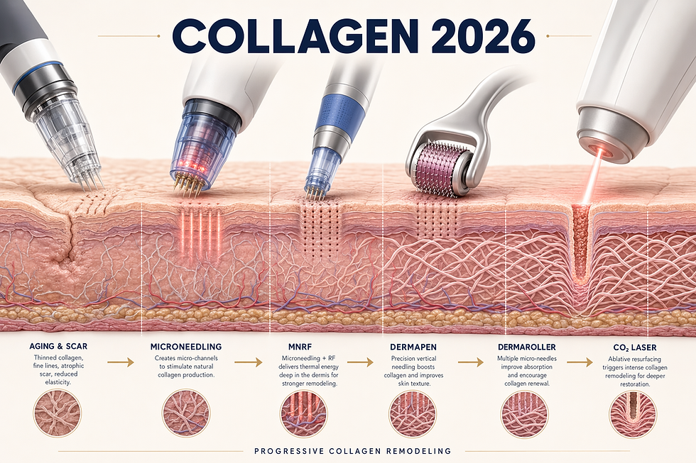 Microneedling vs MNRF vs Dermapen vs Dermaroller vs CO2 Laser - Amber Skin Clinics