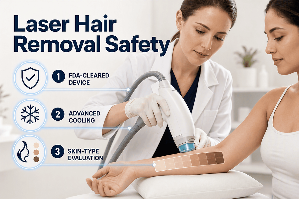 laser hair removal safely without burns - Amber Skin Clinics