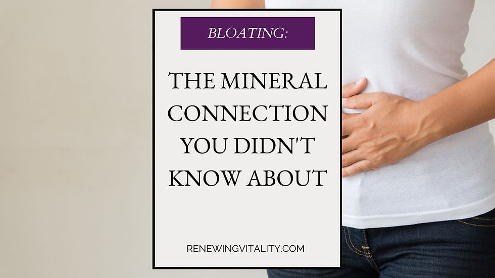 Bloating: The Mineral Connection You Didn't Know About