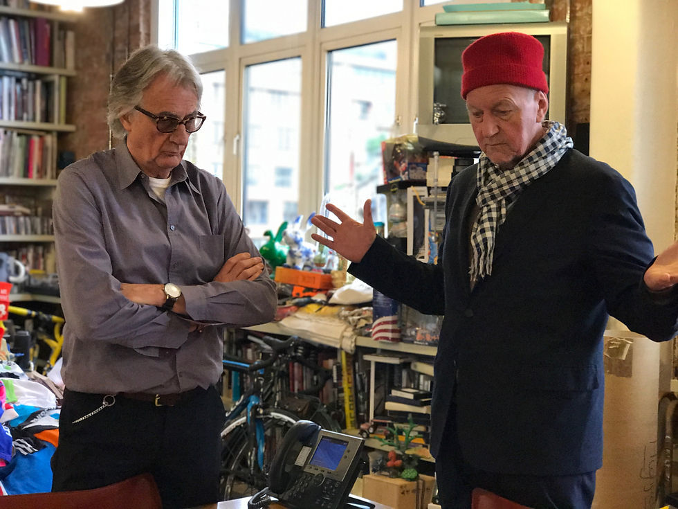 Sir Paul Smith and our teacher, Clive