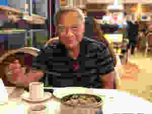 Having dim sum at a favorite restaurant.