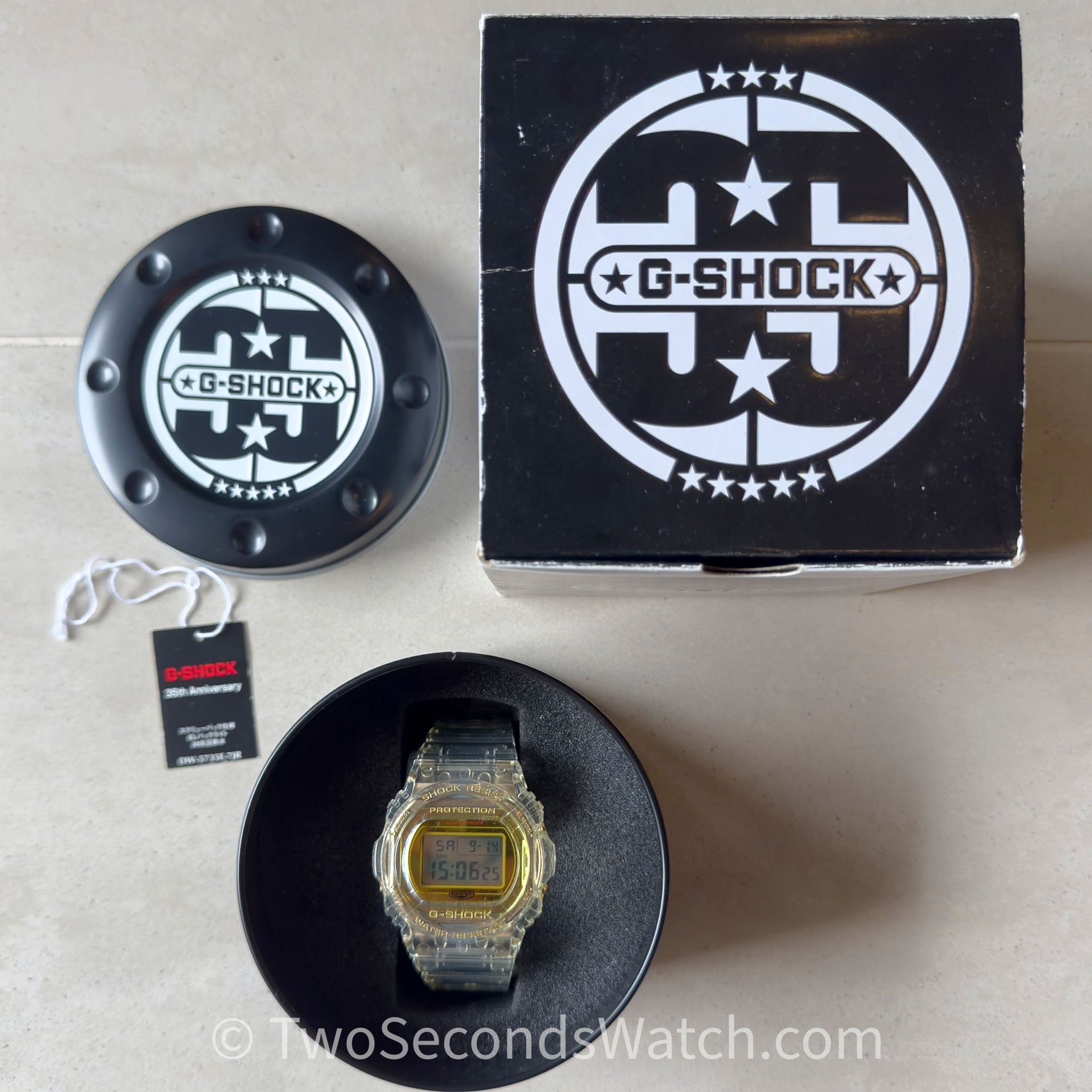 CASIO G-Shock Glacier Gold 35th Anniversary LE (DW5735E-7JR