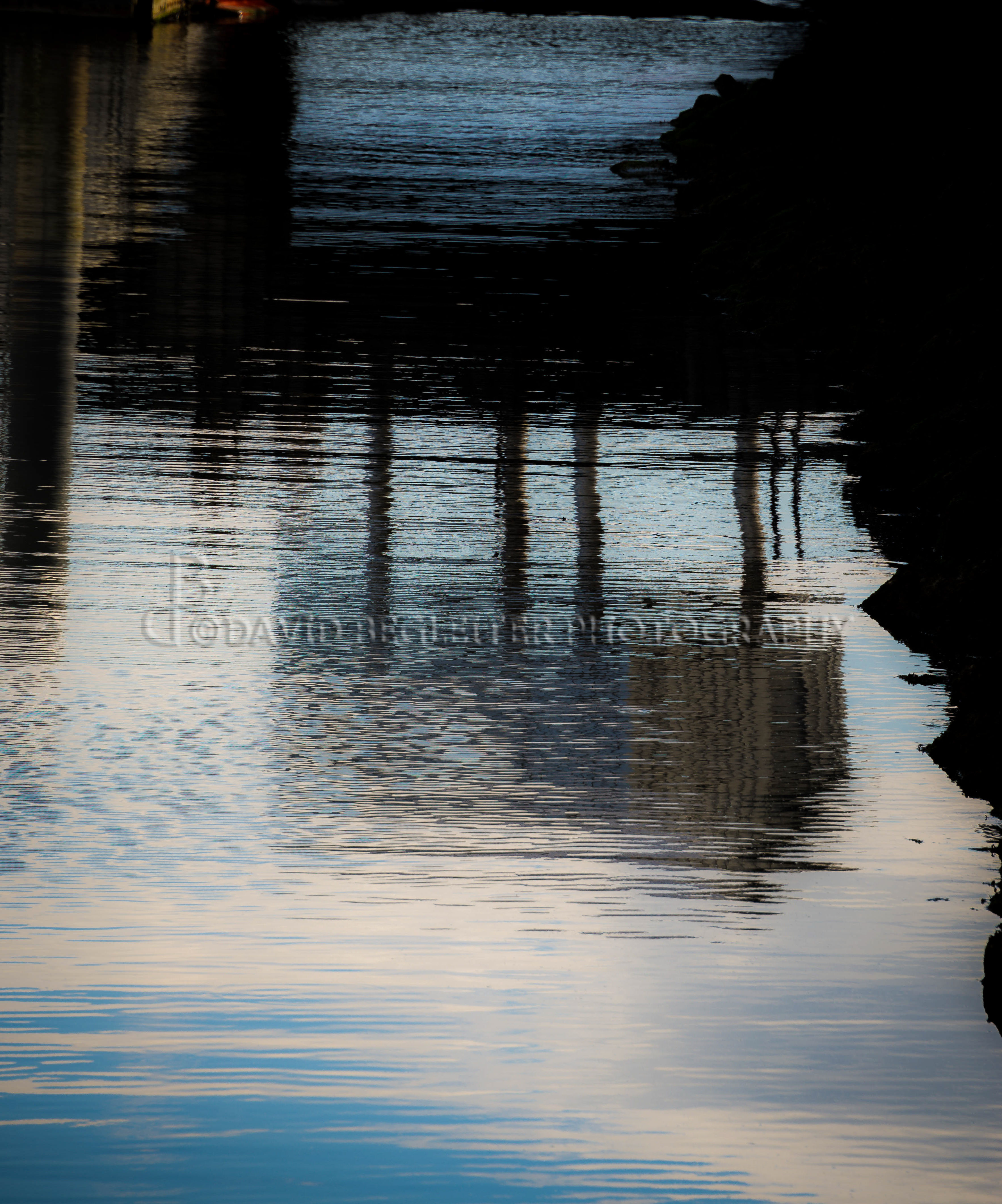 Stilts on Sea Wall