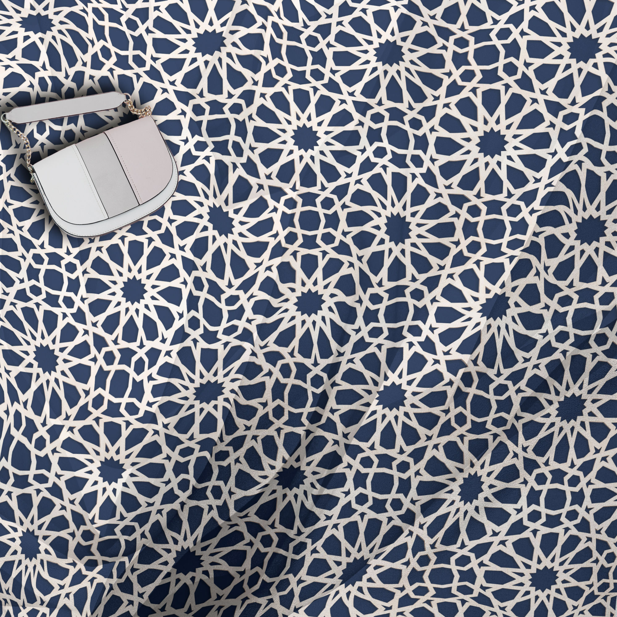 Scarf -WoodStars Navy -DB118