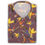 Thumbnail: Mens Button Shirt -Prism Strelitzia Maroon -DBI2005