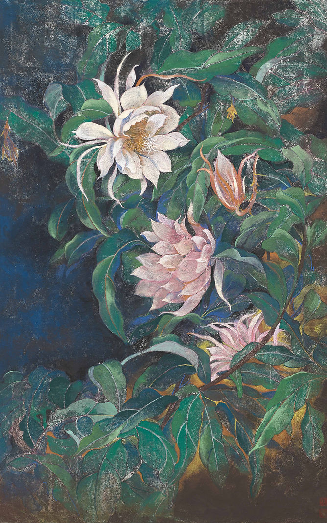 Flower Gouache Painting- peony12