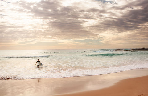 Dee Why Beach, Surfer, Sunrise Photography, Landscape Photography
