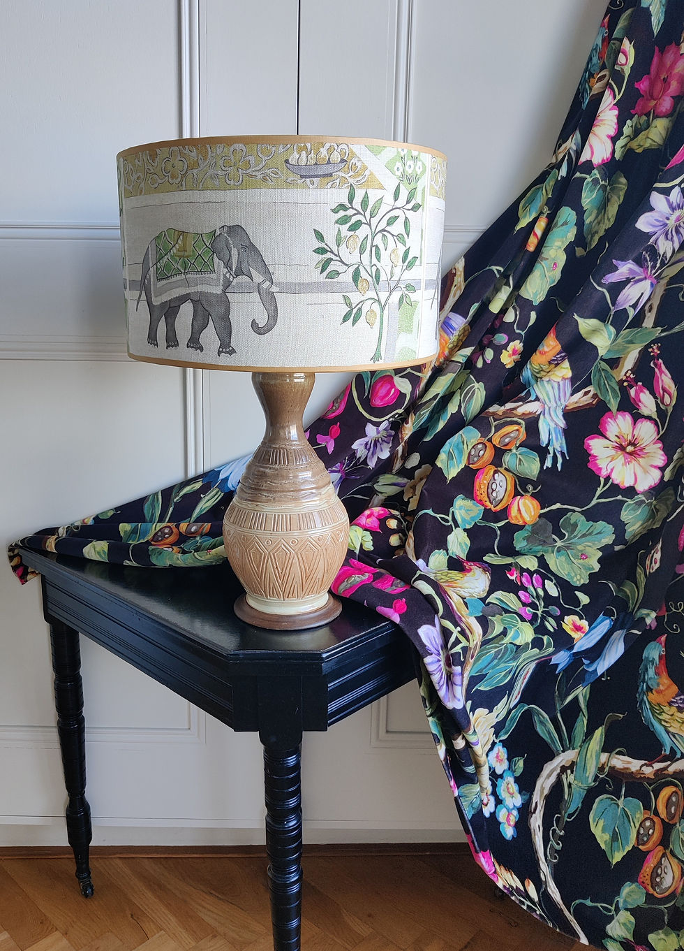 Thumbnail: Olifant lamp Sultans Garden - West Germany keramiek