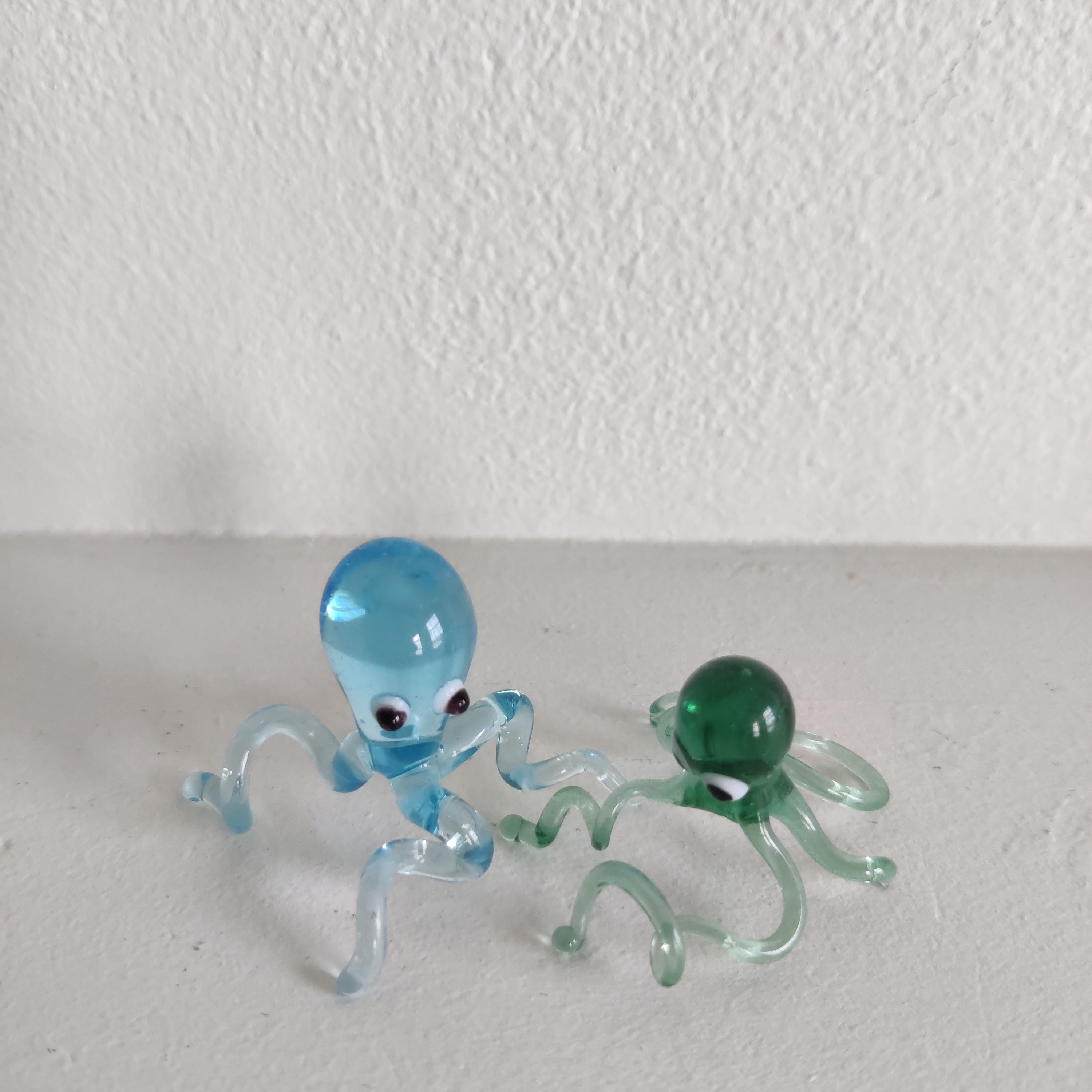 Murano glas - kwalletjes blauw en groen