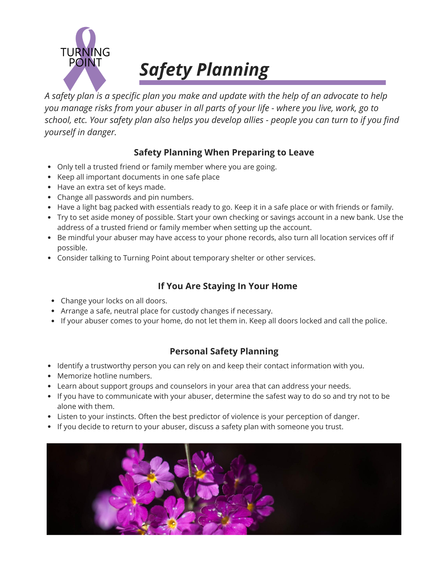 Safety Planning